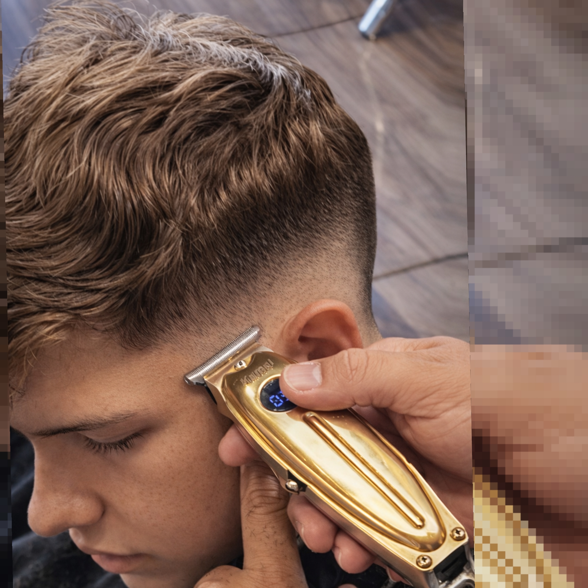 Corte Mid Fade degradê
